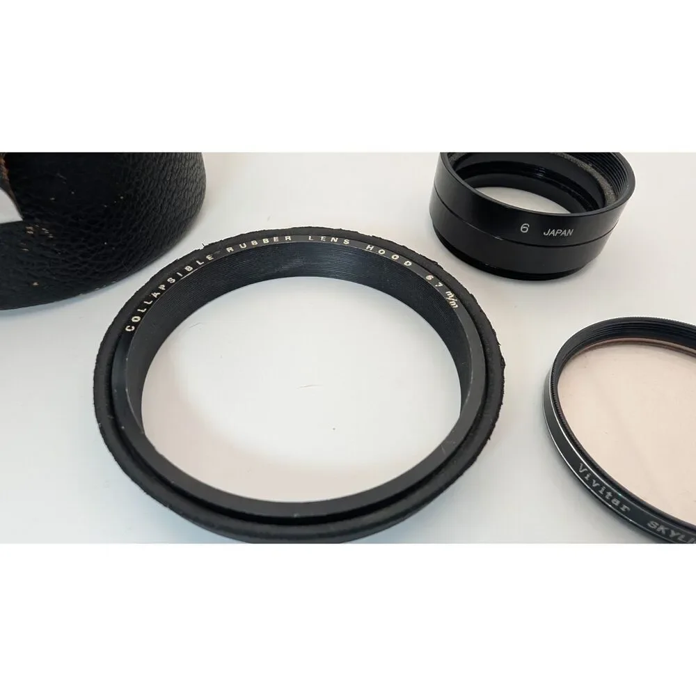 Vintage Camera Lenses With Case